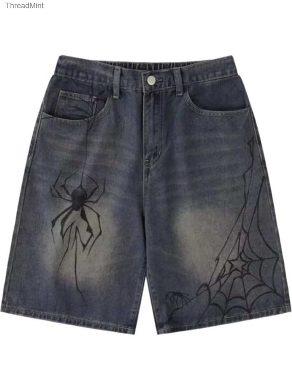 Y2K Baggy Denim Shorts Jorts High Waisted Grunge Streetwear